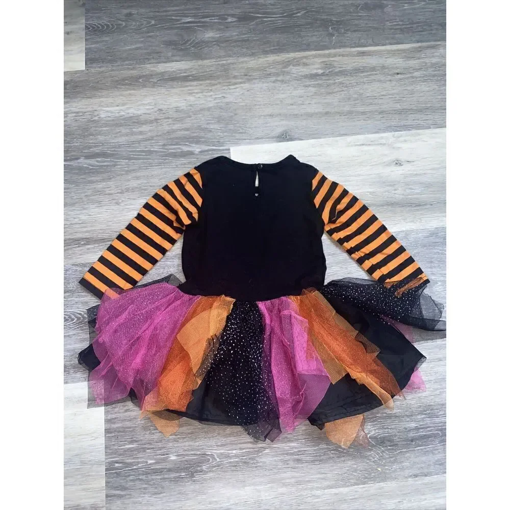 Girl Emily Rose Halloween Pumkin Tutu Dress Long Sleeve Orange 18 Month